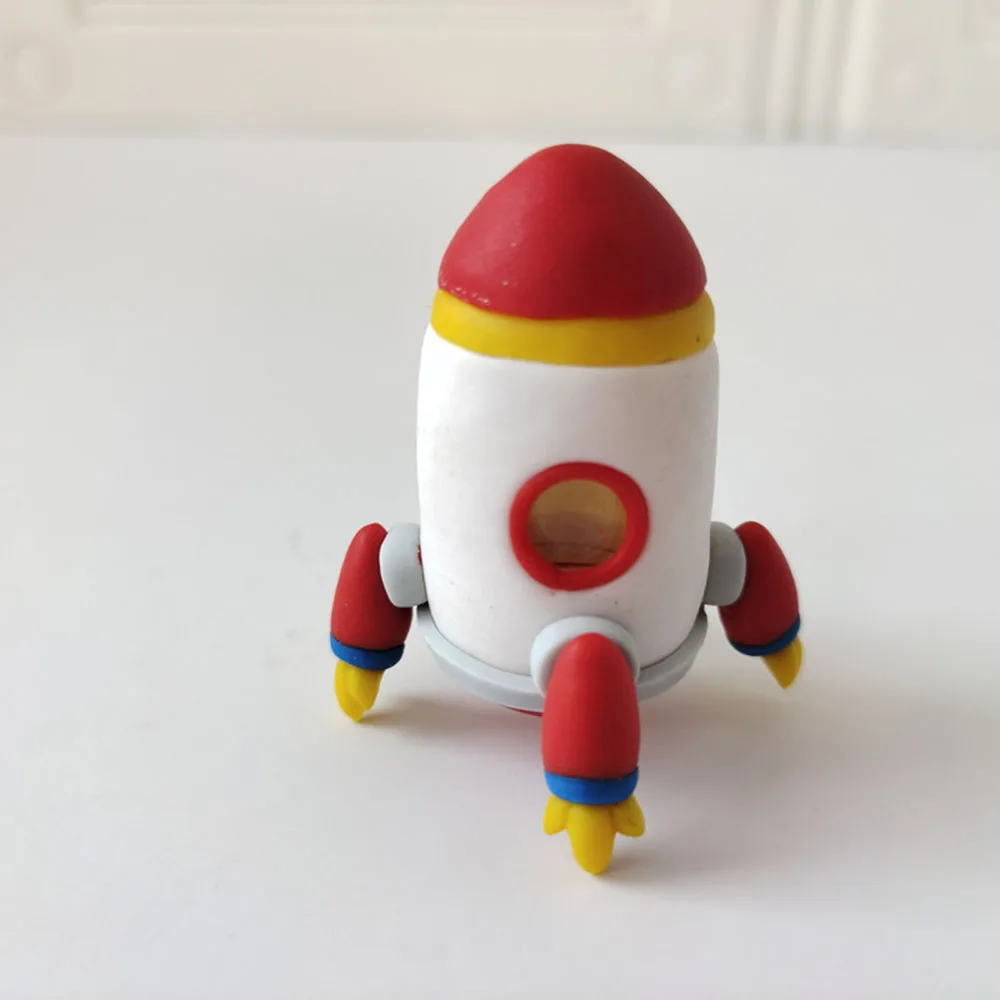 

Universe Stars Astronaut Rocket Children Happy Birthday Cake Topper For Party Decoration Dessert Lovely Gifts