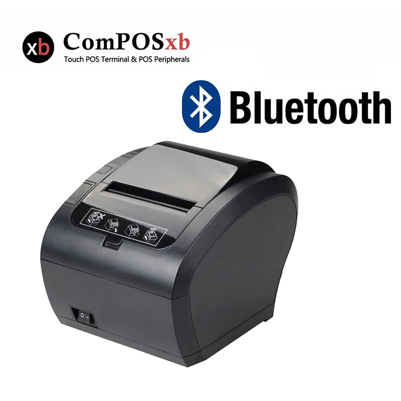 High quality 80mm Thermal receipt printer with auto cutter USB+Bluetooth pos printer for sale