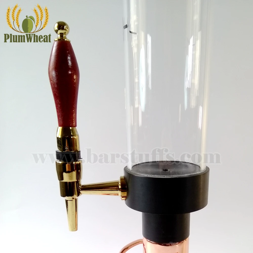 4 литра высококачественный медный башенный диспенсер для пива и напитков с