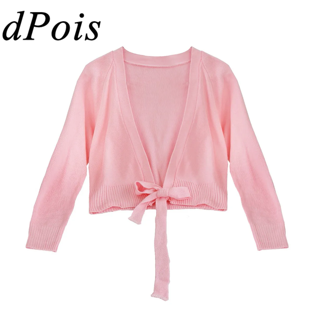 Балетный свитер для девочек Одежда танцев платье гимнастики детское трикотажное