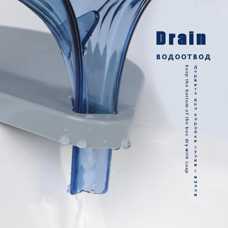 Пластиковый держатель для мыла в форме листа коробочка мыльницы пластина