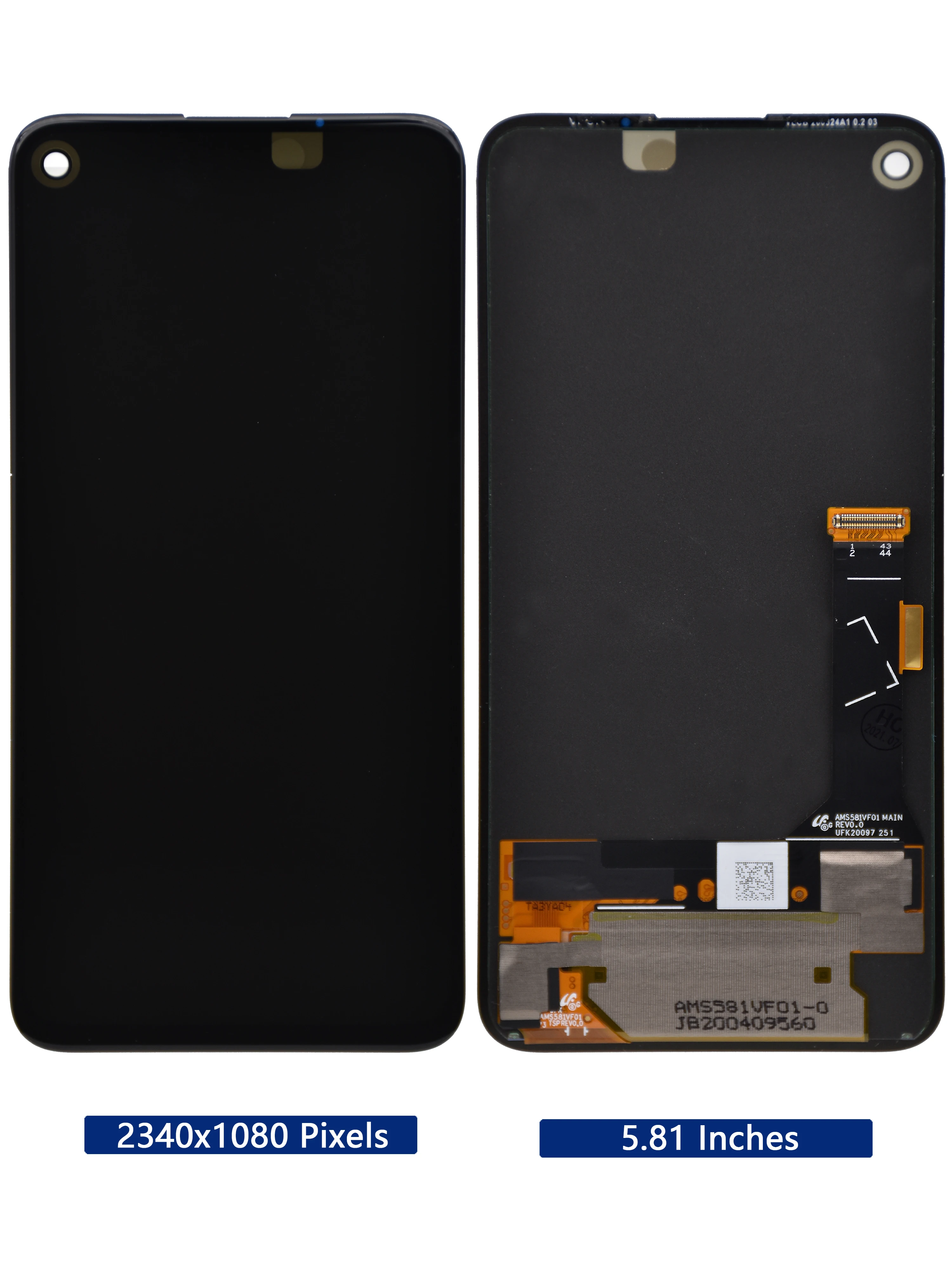 Pantalla LCD Original de 5,81 pulgadas para Google Pixel 4A, repuesto de montaje digitalizador t&aacute;ctil para Google Pixel 4A G025J-1
