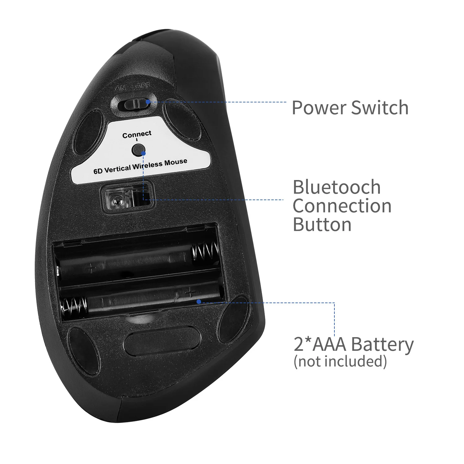 2.4GHz ergonomic wireless optical mouse BLUETOOTH vertical 10M suitable for PC gaming laptop | Компьютеры и офис