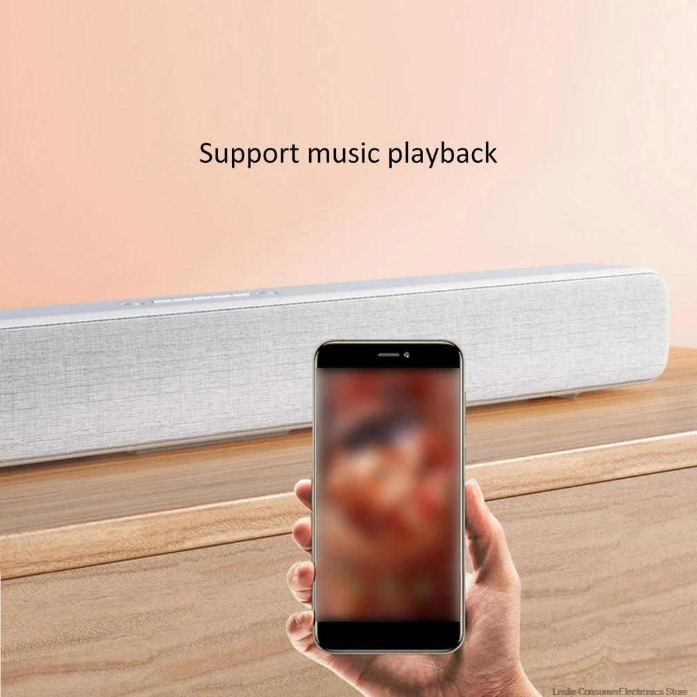 Xiaomi Беспроводная ТВ bluetooth-колонка спикер стильная ткань звуковая панель Поддержка Bluetooth воспроизведение оптический SPDIF AUX IN для дома
