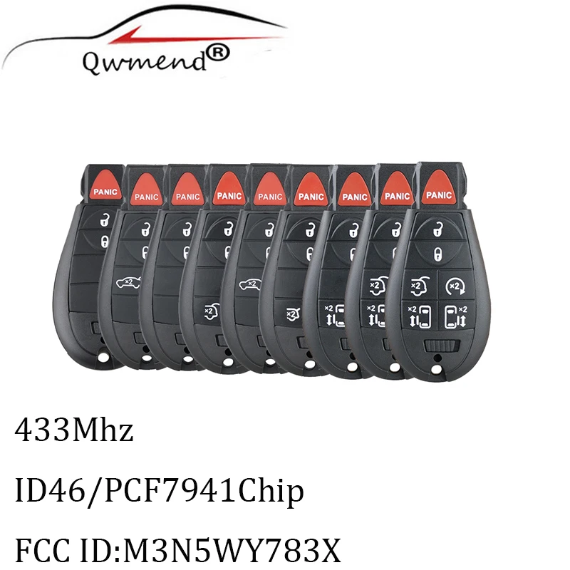 433 МГц ID46 чип Y160 сменный брелок для ключа Dodge 08 14 Grand Caravan 09 13 Journey M3N5WY783X|fob|fob key |