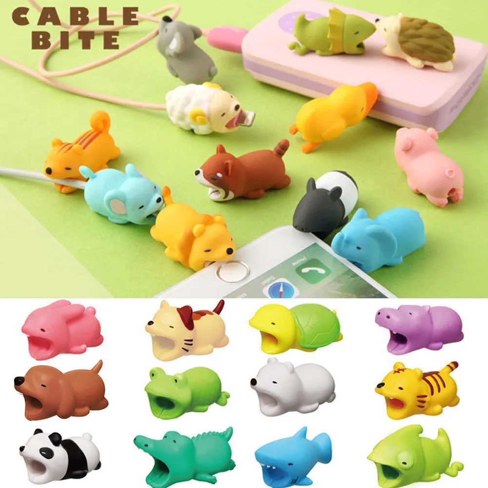 Защита кабеля милая форма животного предотвращает поломку кабель защищает для