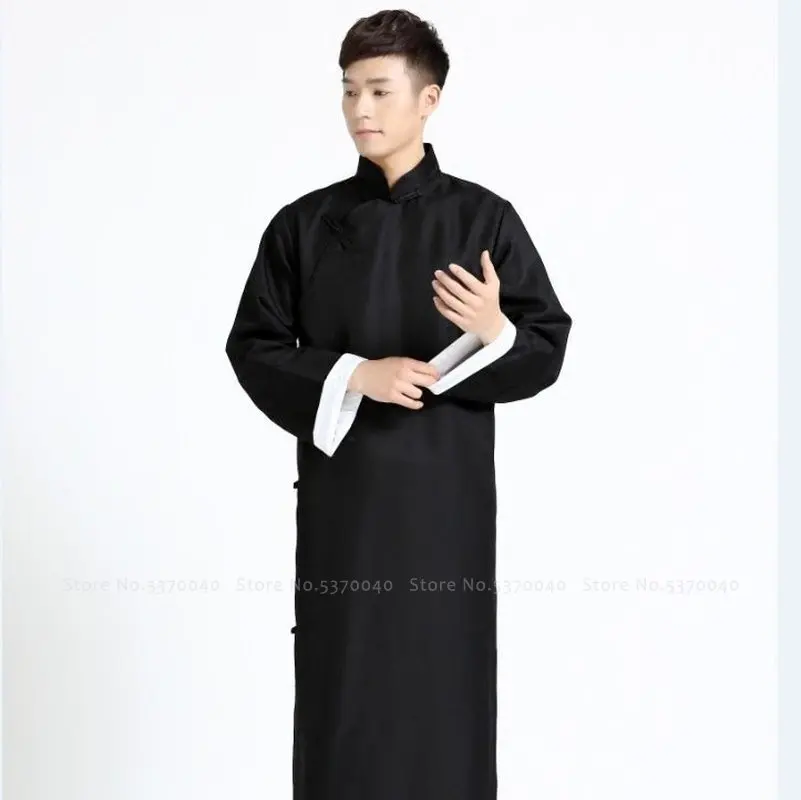 Традиционный китайский костюм Тан мужской кунг фу тай чи для разговора с крестом