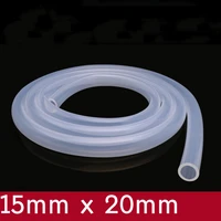 transparent flexible silicone tube id 15mm x 20mm od food grade non toxic drink water rubber hose milk beer soft pipe connect