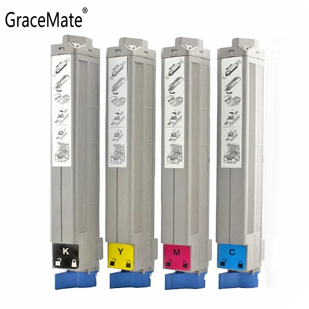 

GraceMate Toner Cartridge Compatible For OKI for C9600 C9800 C9650 C9850 Printers Black and Color Toner Cartridges