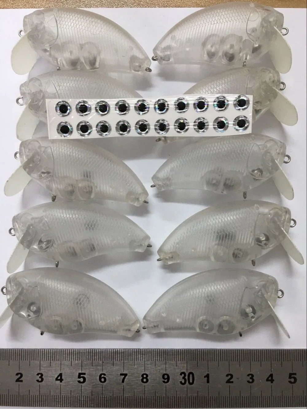 10 шт. неокрашенные кренкбейты жесткие приманки тела рыболовных приманок 2 1/2