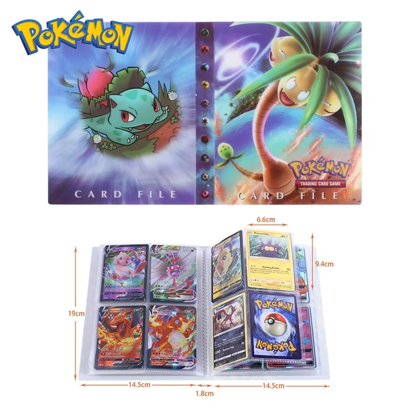 

TAKARA TOMY NEW 240pcs Pokemon Card Album Book Kids Anime Game Card Collection Holder Binder Folder Best Selling Toys Child Gift