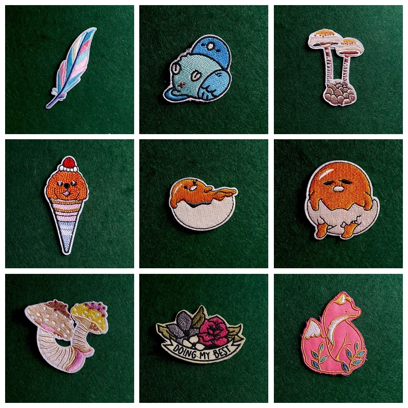 

2pcs Flower Patch Animal Stickers On Clothes Embroidered Patches For Clothing Letter Applique Patch Iron On Patches On Clothes