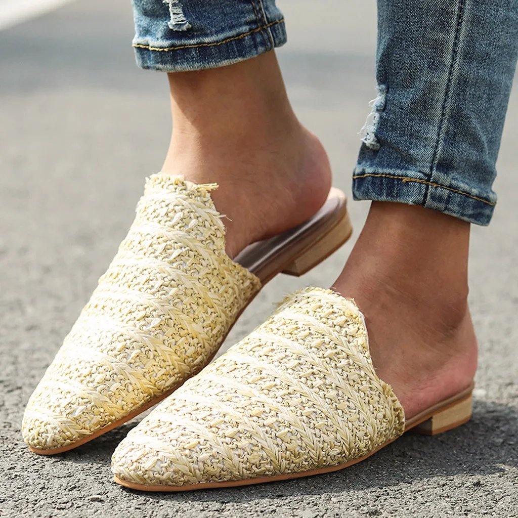 2019 женские босоножки летние пеньковые сандалии модная женская пляжная обувь