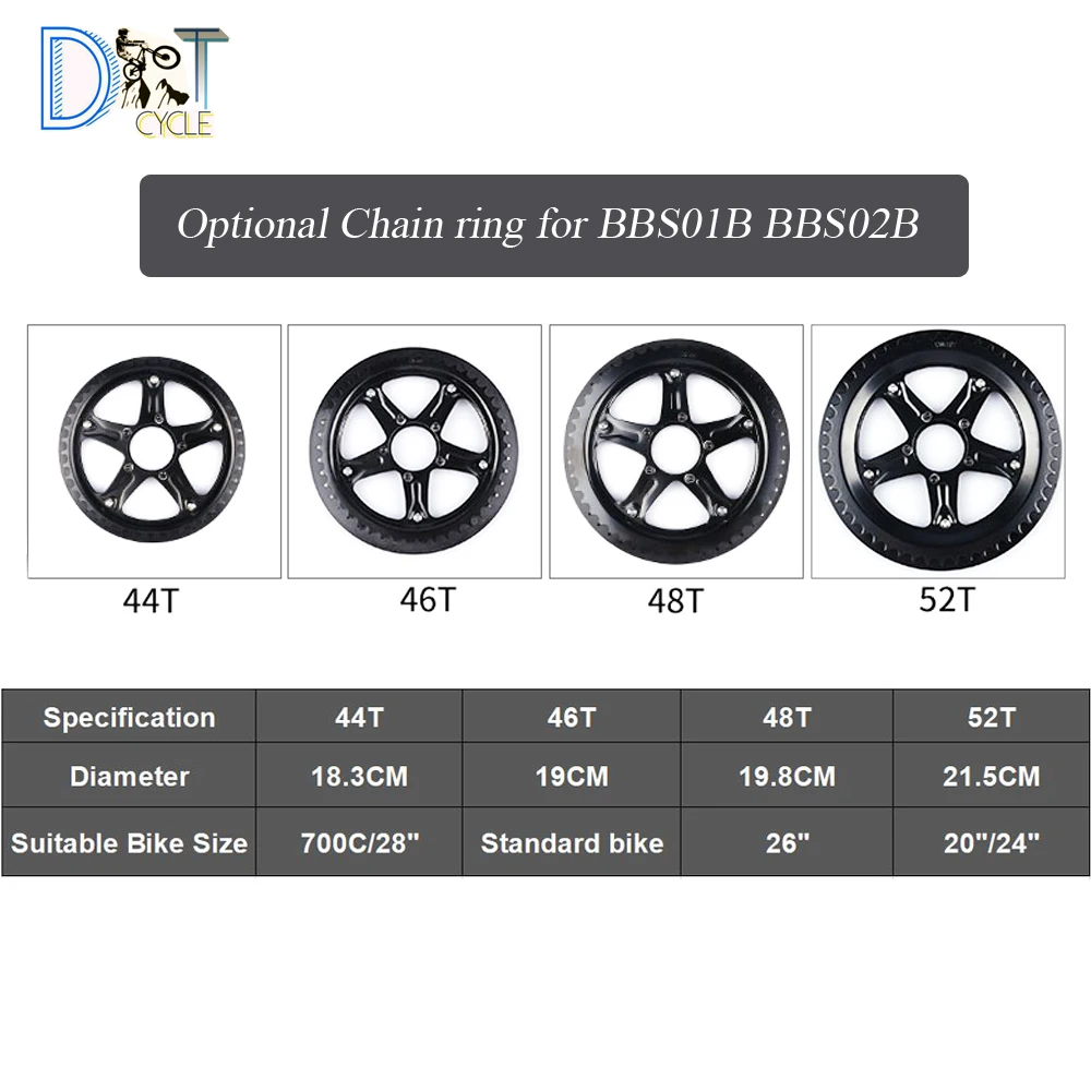 BBS02B BBS01B Bafang 36 в 250 Вт 350 500 комплекты среднего привода электродвигателя с цветным