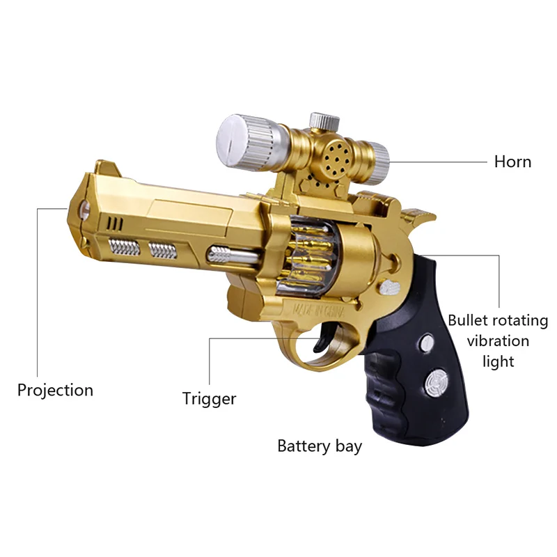Электрический стрелок детская модель пистолеты пластиковые музыка свет