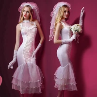 jsy porno womens underwear erotic costumes apparel sexy wedding dress uniform cosplay hot for sex transparent sequins nightwear