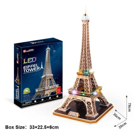 

Classic Paper 3D Puzzle City Toys Jigsaw Notre Dame Cathedral Scale Models Sets Educational Games Zabawki World Building E5PT