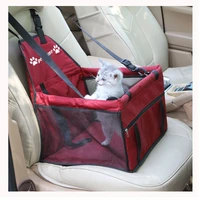 travel dog car seat cover folding hammock pet safe carrier hanging bag carrying for cats dogs with clip on safety leash