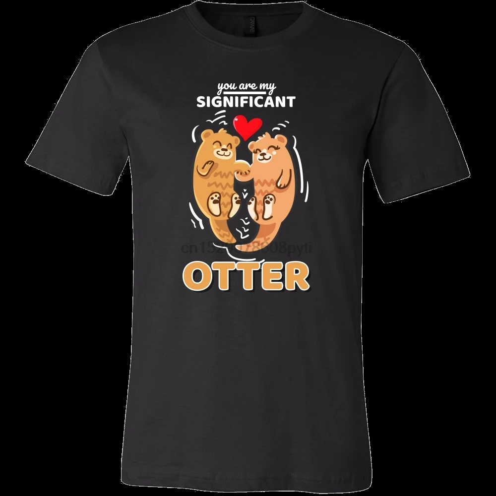 Sea OtterRomanticLove футболка для пары мультяшная мужская унисекс новая модная