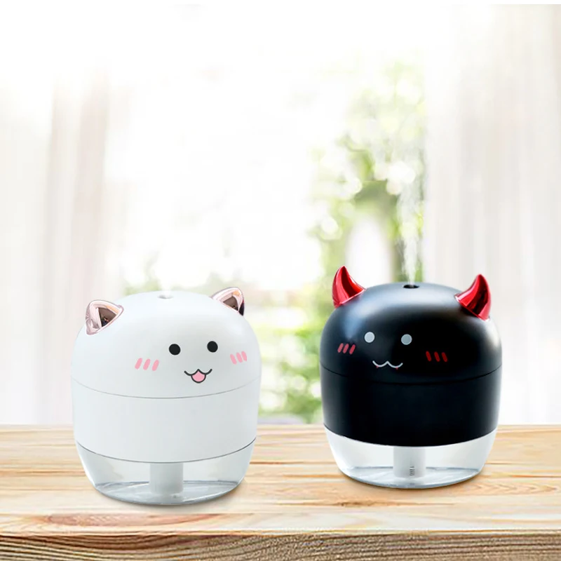 

Angel Demon 200ML Humidifier For Home Mini AirBedroom AirPurifier Appliance Aroma Diffusion Evaporator Atomizer ForOffice