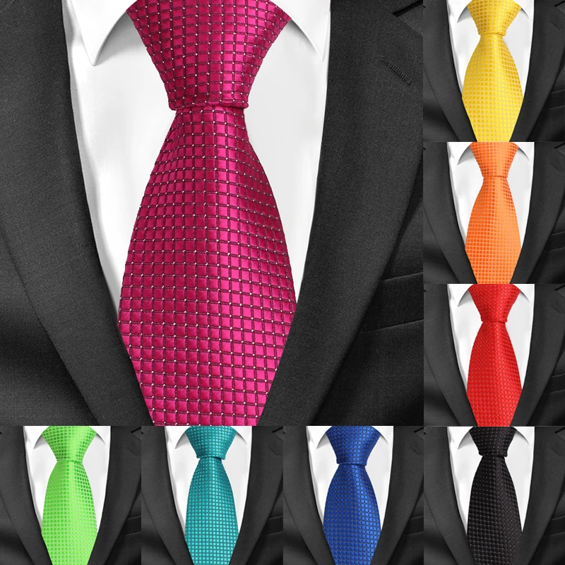 

Классические галстуки в клетку для мужчин, повседневные мужские галстуки в полоску, синие мужские галстуки для бизнеса, свадьбы, ширина 8 см,...
