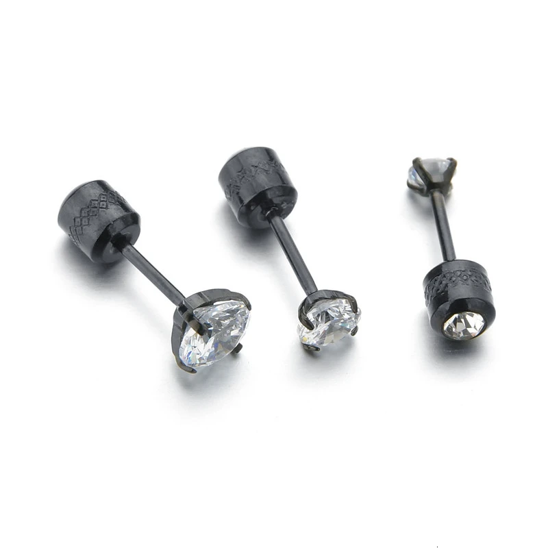 Серьги гвоздики из нержавеющей стали 316L для мужчин и женщин украшения пирсинга