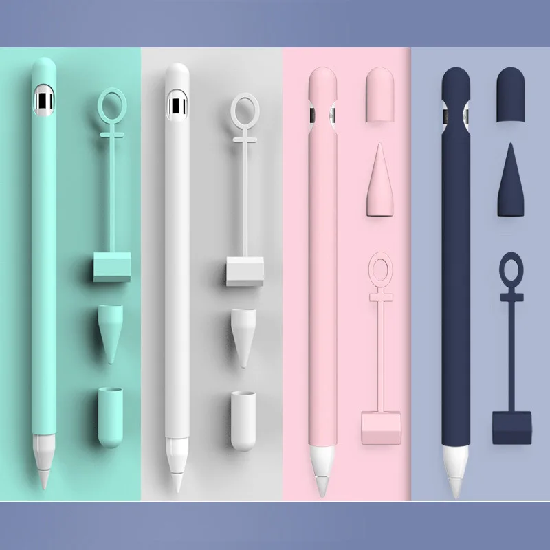 Мягкий силиконовый чехол для Apple Pencil совместимый со стилусом планшета iPad