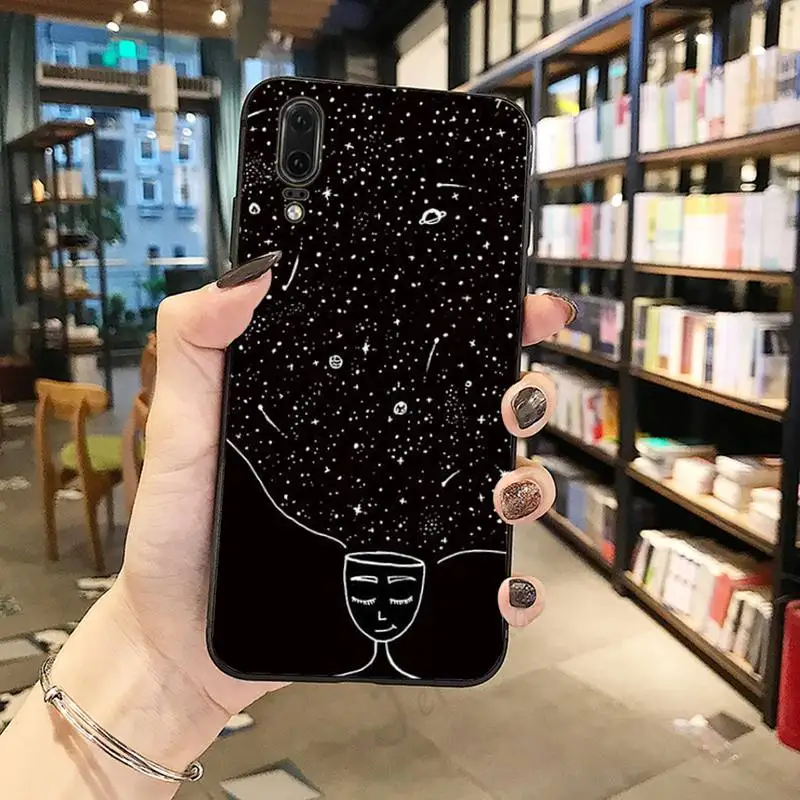 

Space Cartoon abstract Phone Case For Huawei honor Mate P 10 20 30 40 Pro 10i 9 10 20 8 x Lite
