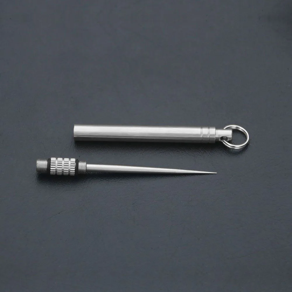 Титана Открытый edc портативные многофункциональные Бутылочки Для Зубочисток