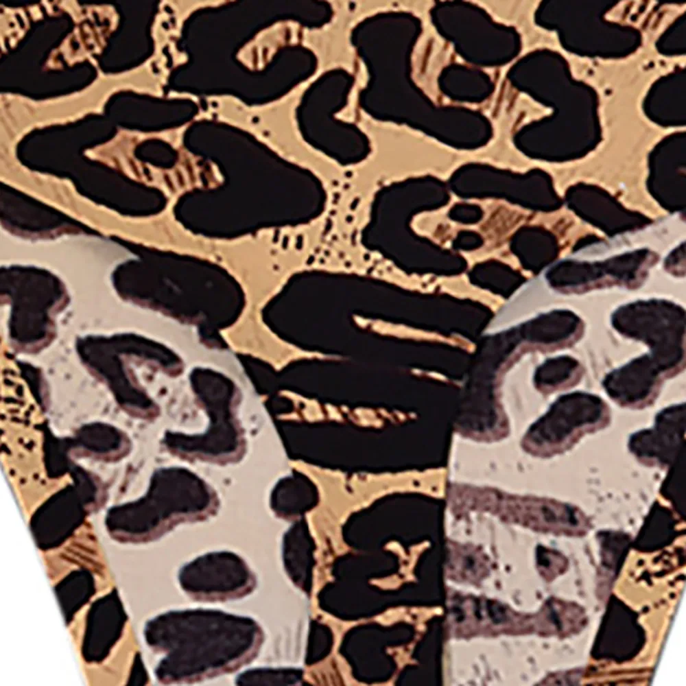Women Panties Leopard Print G-String Sexy Cotton High Waist Underpant Woman Thong Female Underwear | Женская одежда