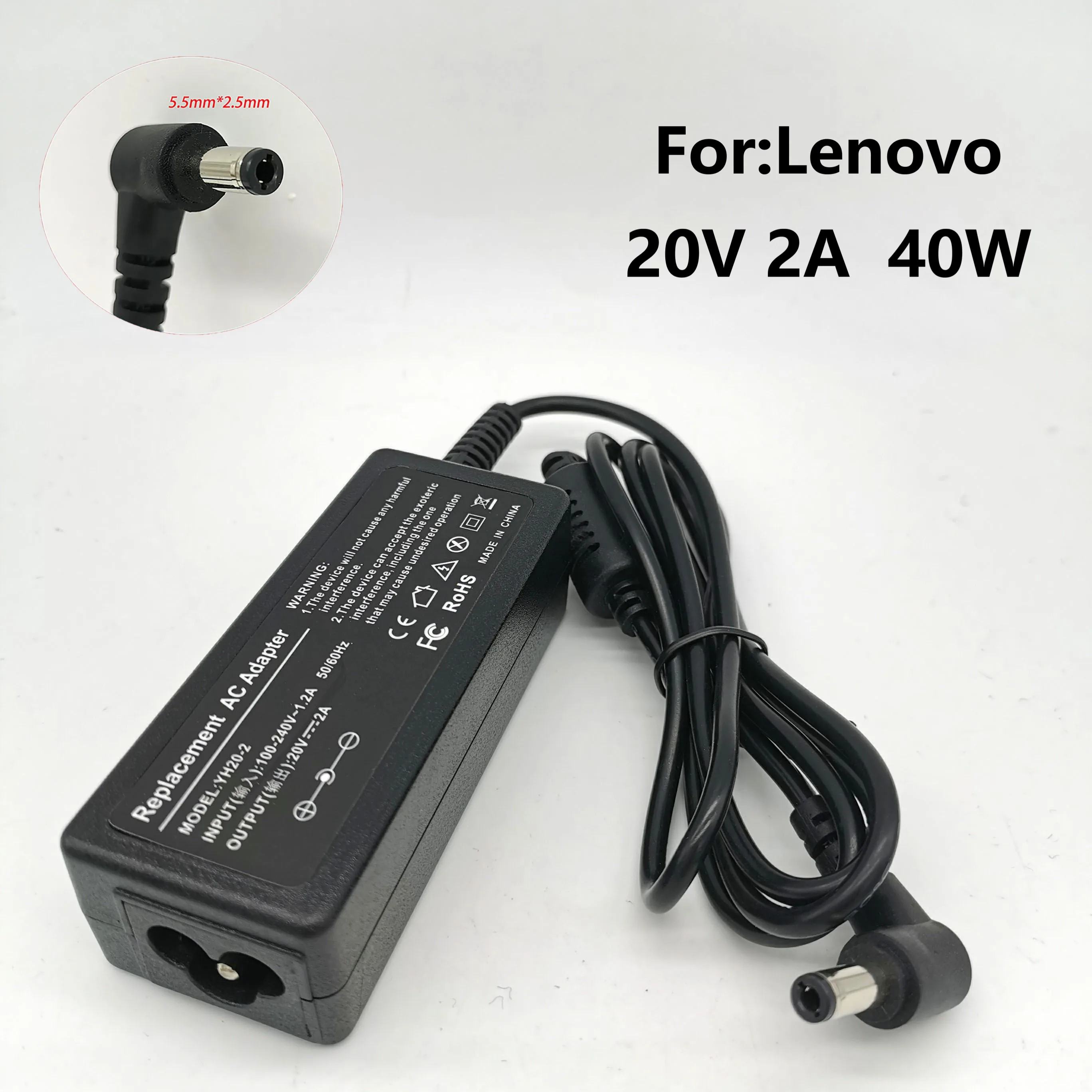 20V 2A 40W для зарядки батарей общего адаптера Ideapad применяется к ноутбуку питания