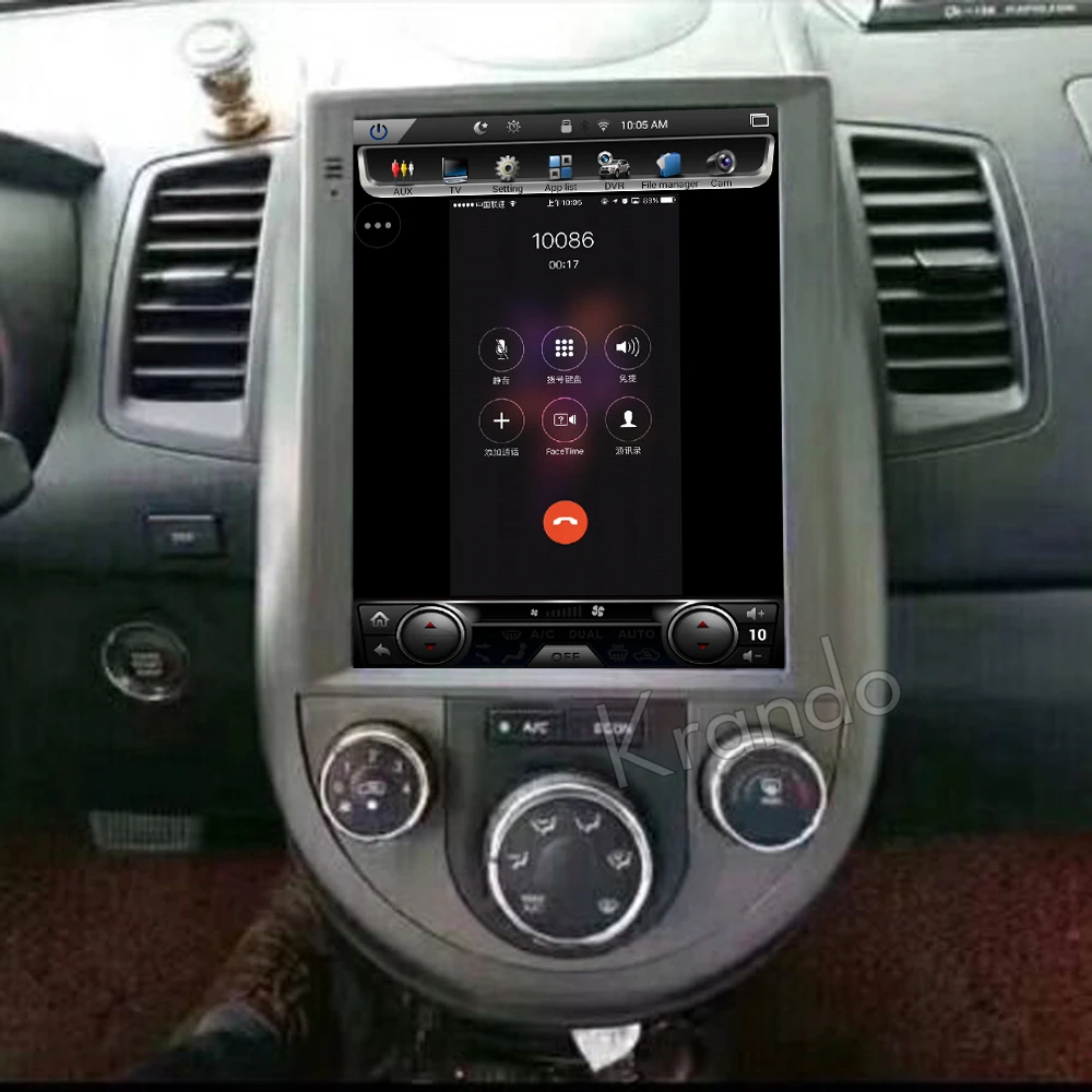 Вертикальный экран Krando gps навигатор для Kia Soul 8 1 9 7 система Развлечения радио