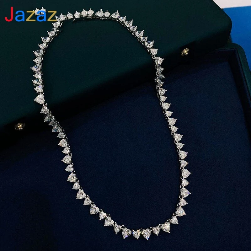 

Женское ожерелье из серебра 100% пробы, с бриллиантами