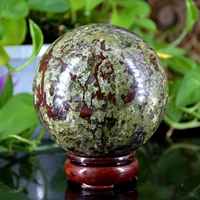 natural dragon blood stone quartz crystal sphere healing ball