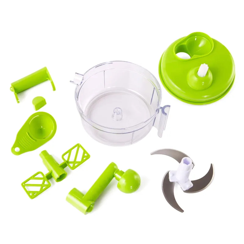 Горячая овощерезка резак спиральная мясо имбирь чеснок зернистости раздача