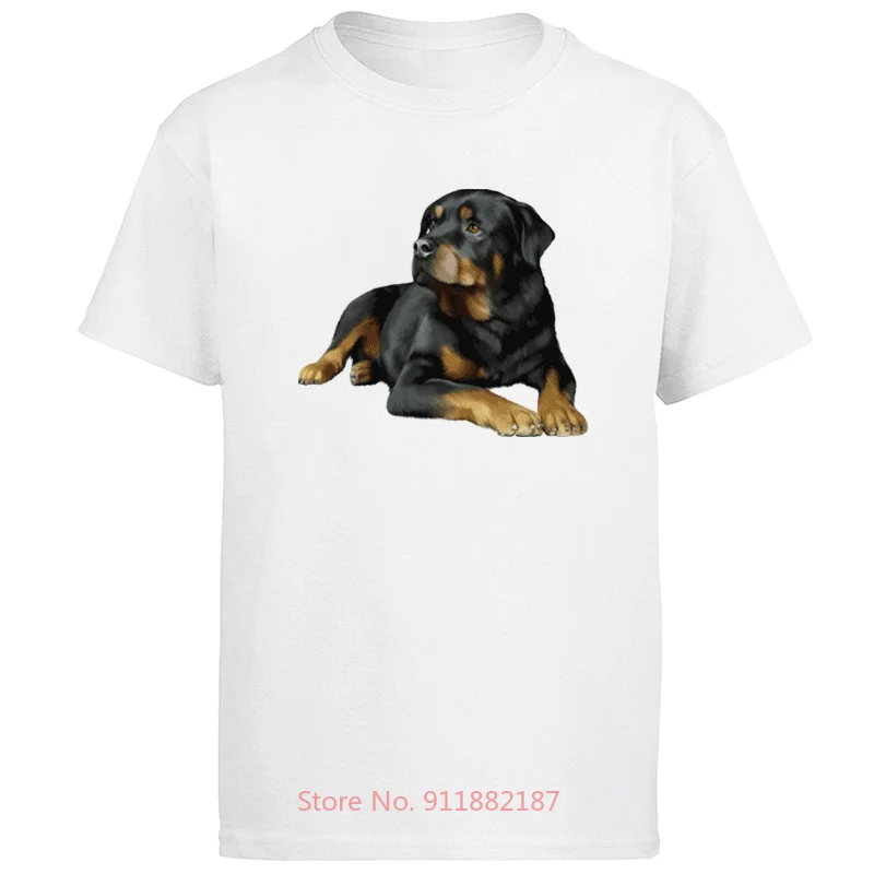 

Rottweiler Dog graphic t shirts Fashion Men's Short Sleeve O-neck T Shirt Tees Tops Harajuku Streetwear Summer Men's clothing