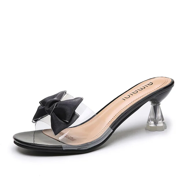 Женские прозрачные сандалии на высоком каблуке прозрачная обувь пикантные