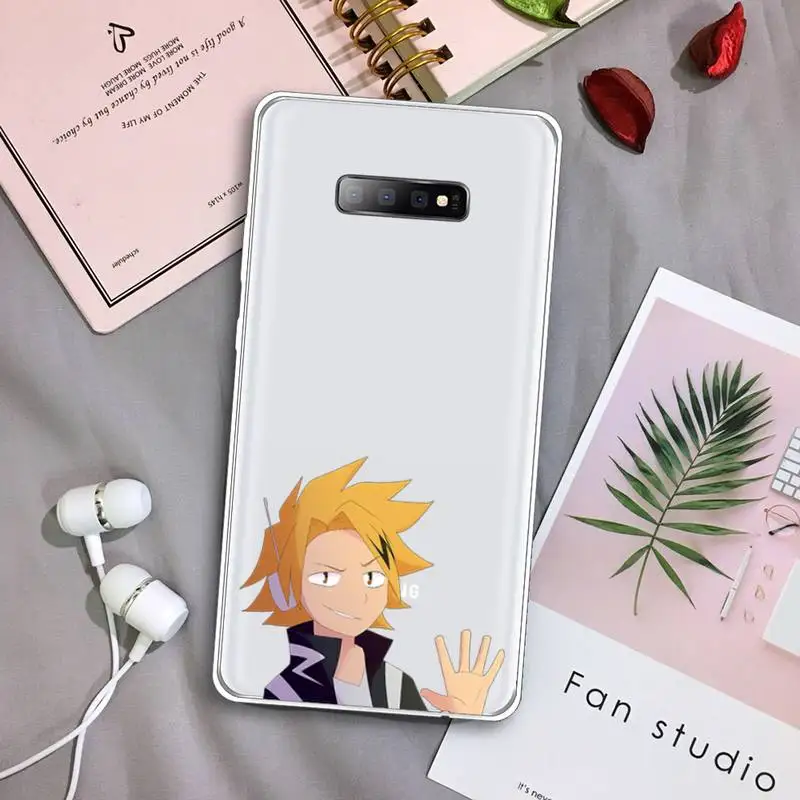

Denki Kaminari Phone Case Transparent For Samsung Galaxy A71 A21s S8 S9 S10 plus note 20 ultra