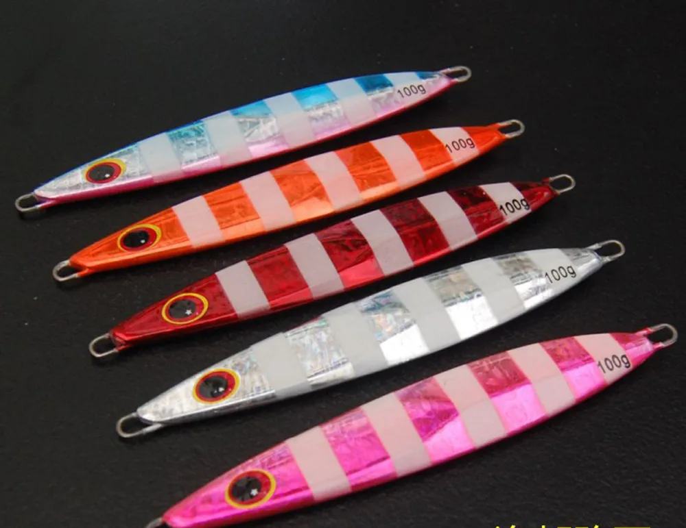 

5 шт., светящиеся приманки для морской рыбалки, 100 г, 150 г