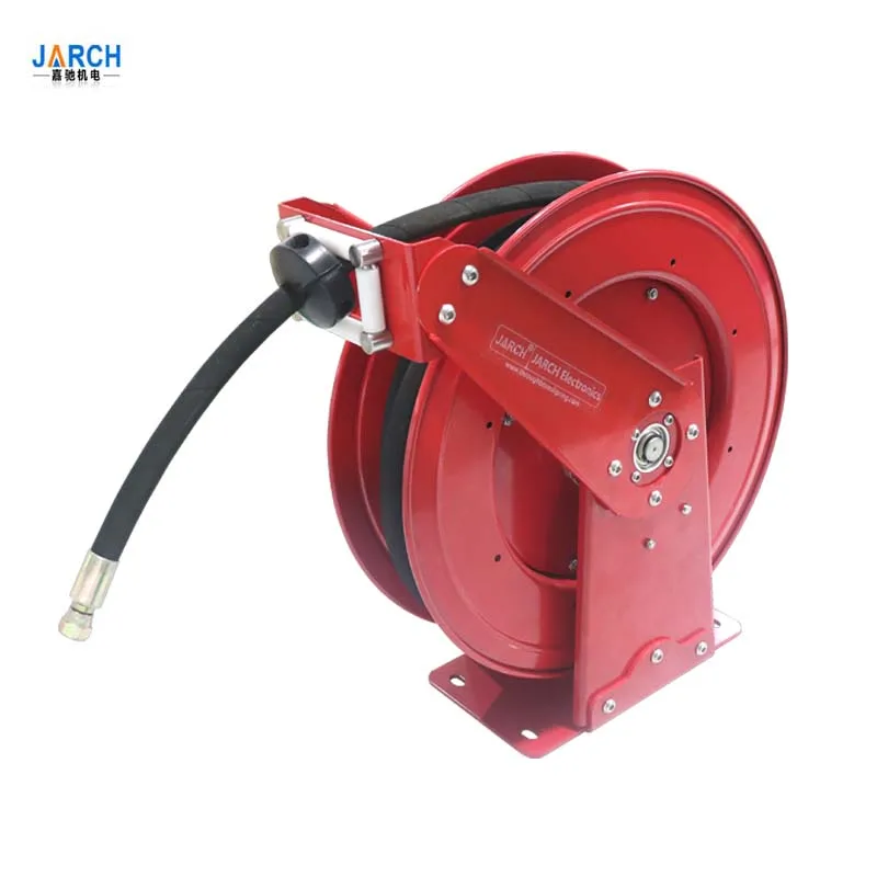 

Self-retracting garden air water hydraulic 100ft hose reel heavy duty pressure wash hose reel