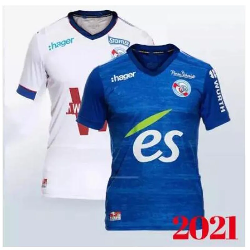 

20/21 RC STRASBOURG Maillot Football ALSACE Maillot De Foot 2021 2020 ZOHI 26 THOMASSON LIENARD LALA SISSOKO Shirt for Men