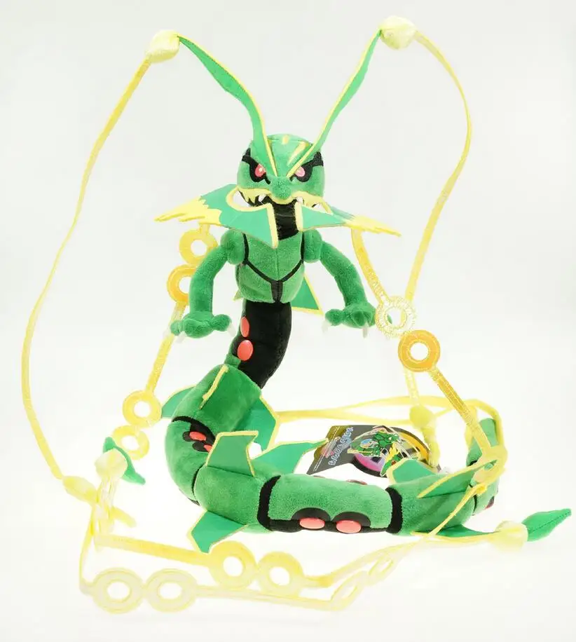 Покемон Мега супер Rayquaza Плюшевые игрушки Драконы 80 см|Персонажи мультфильмов и