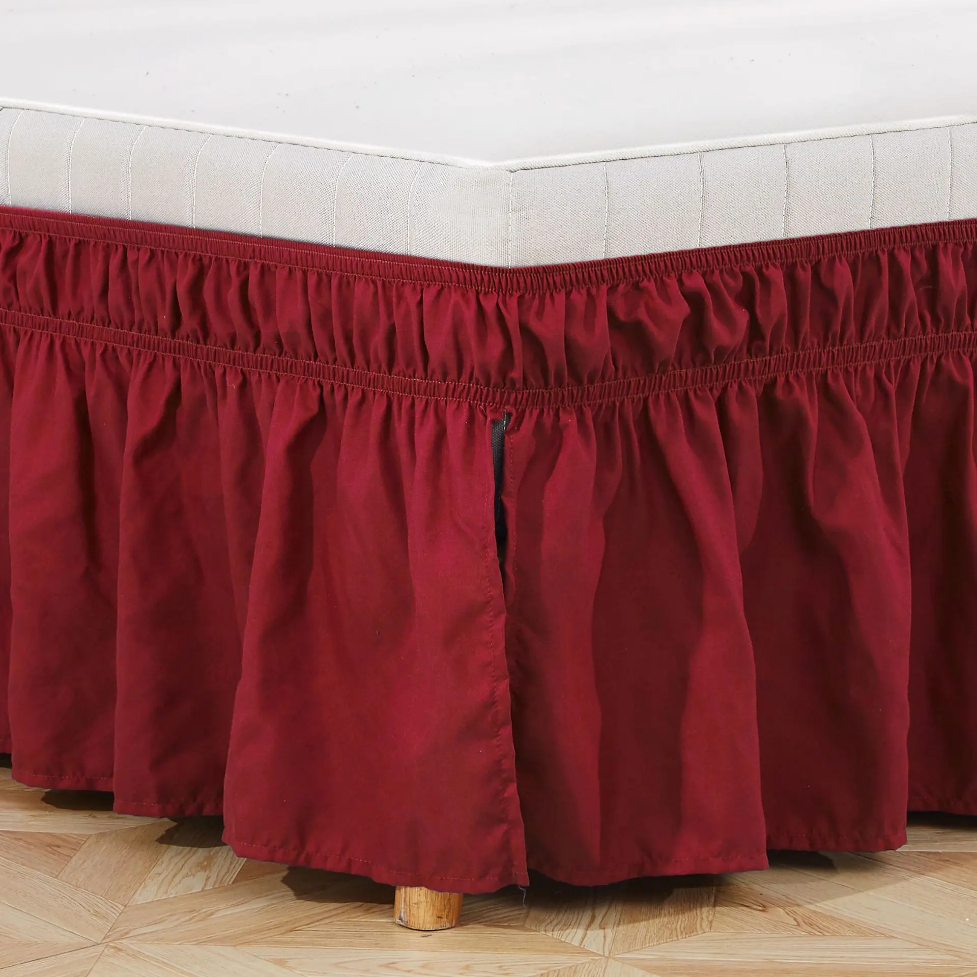 Эластичная кровать для отеля 8 цветов эластичная однотонная без покрытия кровати