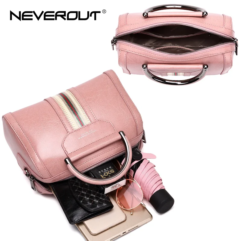 Женская сумка тоут NEVEROUT винтажная из сплит кожи 3 цвета|leather bags for women|leather bagbags women |