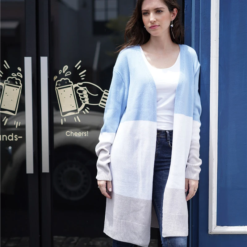 2019 Fashion Cardigans Knitted Sweaters Women Autumn Thin Knit Cardigan Sweater Cotton Long Outwear Coat Female Plus Size XL |