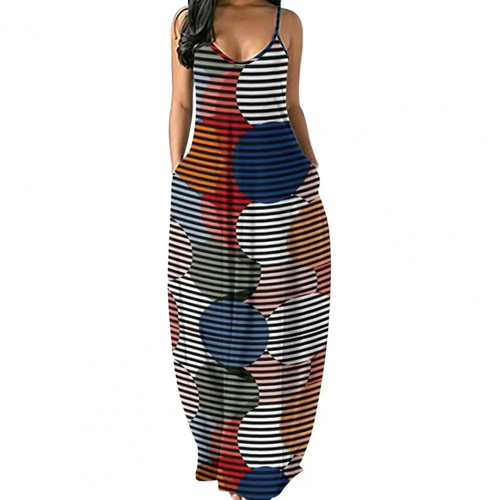 

Women Sexy Dress Butterflies Print Sling Summer Sexy Sleeveless Deep V Dress for Summer Party