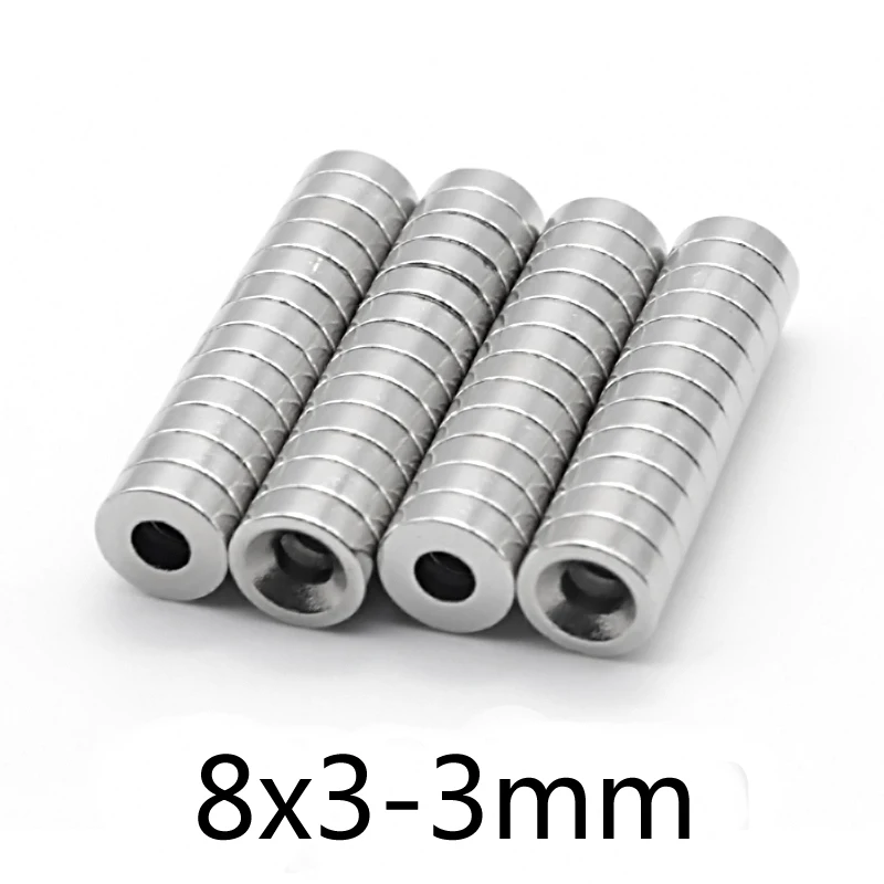 10-3 5 шт. 8x3-мм Новый Диаметр 8x3 мм отверстие диаметром Кольцо Круглые неодимовые