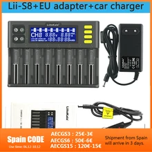 LiitoKala Lii-PD4 Lii-S6 Lii-S8 lii-500 battery Charger for 18650 26650 21700 18350 3.7V/3.2V/1.2V/1.5V lithium NiMH battery