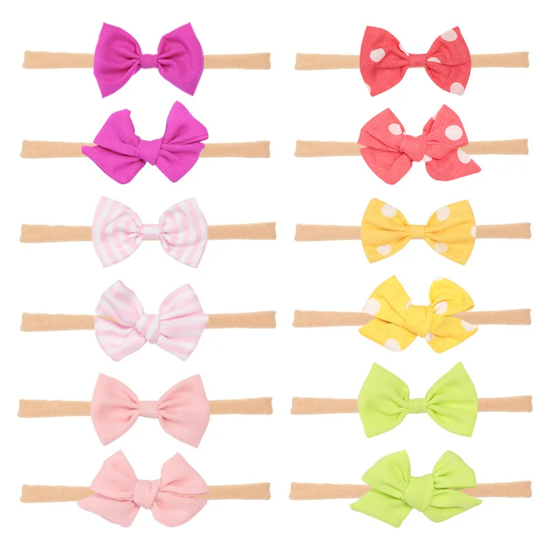 1 шт. головной убор для новорожденных девочек бант в горошек сетка принцесса