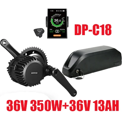 C1836V350W36V13AH Bafang мотор 48В 500/750/1000w BBS02 BBSHD Электрический велосипед Conversion Kit с Батарея в, 36 В, 48 В, 13/17. 5ah, фара для электровелосипеда в двигателя комплект BBS01 - Цвет: C1836V350W36V13AH